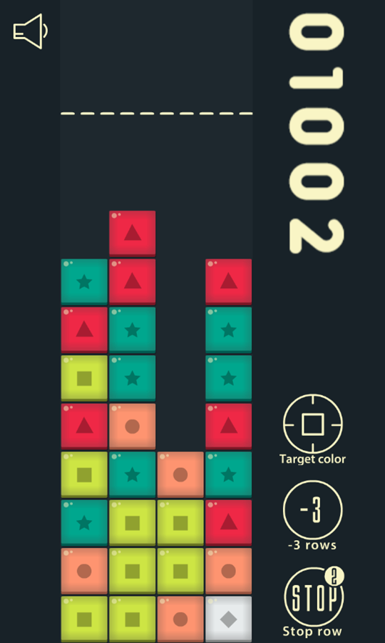 Poptris Game Power Ups Screenshot.