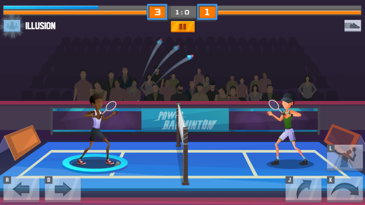 Power Badminton Game Special Skill Screenshot.