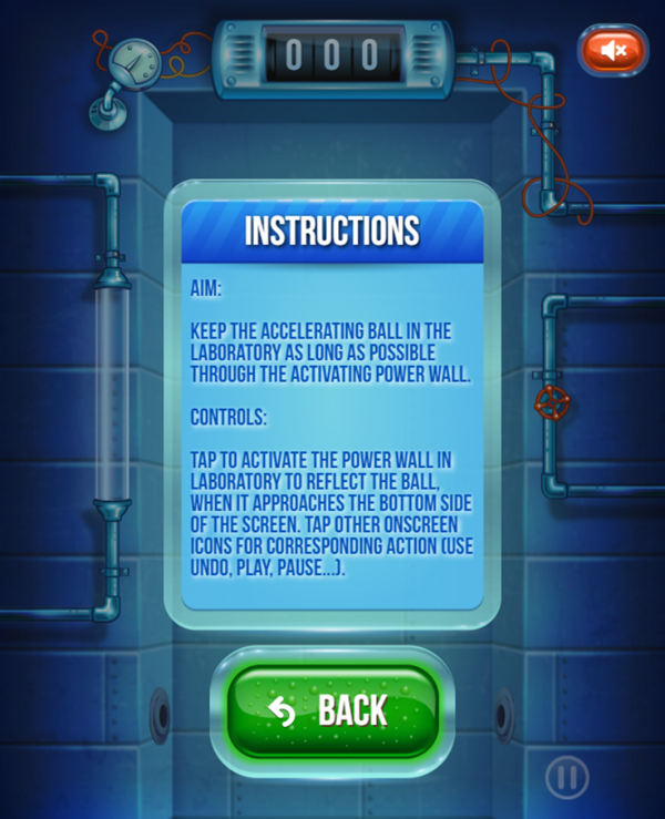 Power Wall Game Instructions Screenshot.