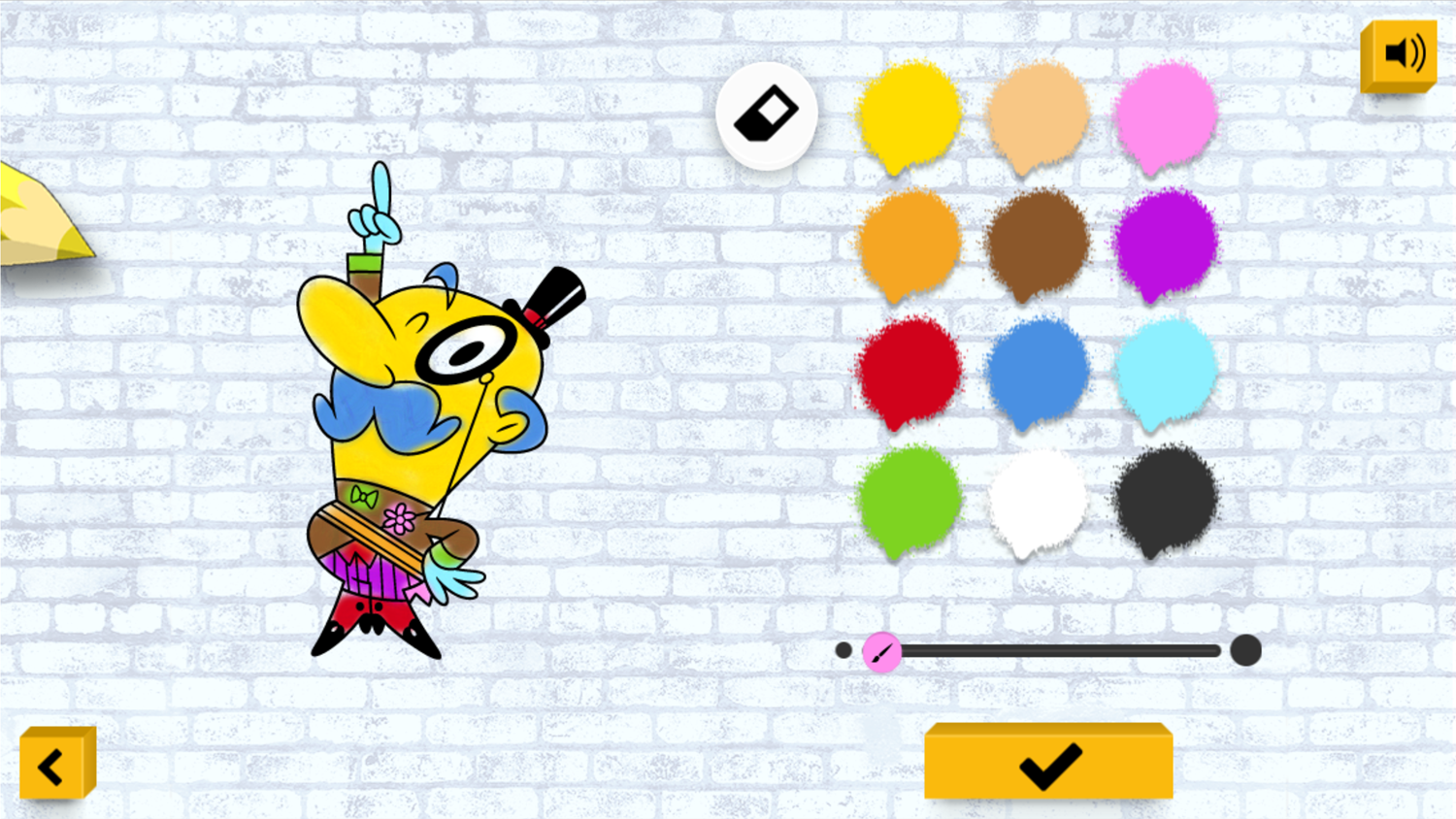 Powerpuff Girls Color In Colored Gameplay Screenshot.