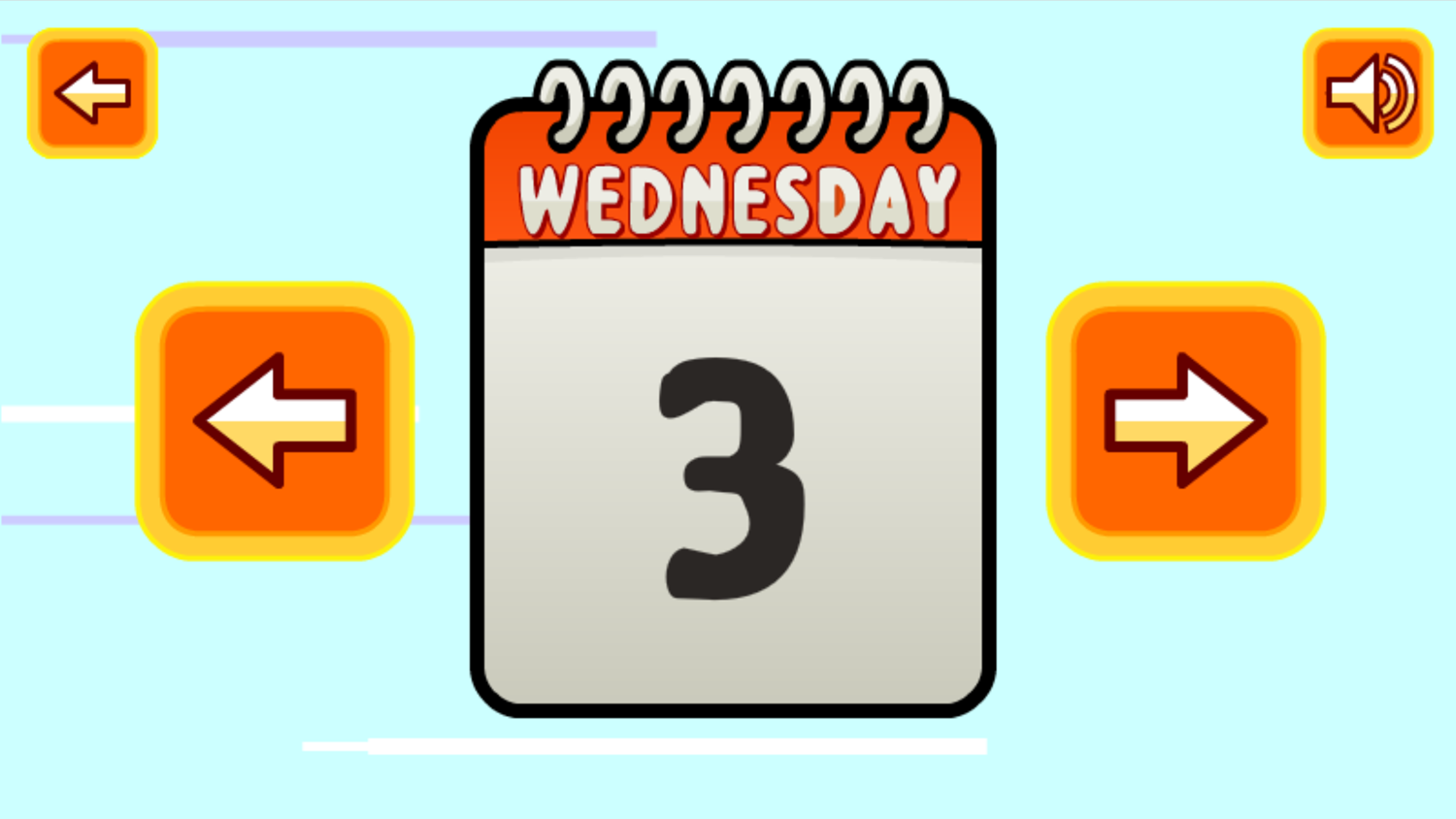 Powerpuff Unordinary Week Level Select Day of Week Screenshot.