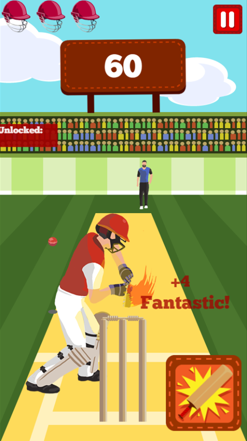 Pro Cricket Champion Game Fantastic Swing Screenshot.