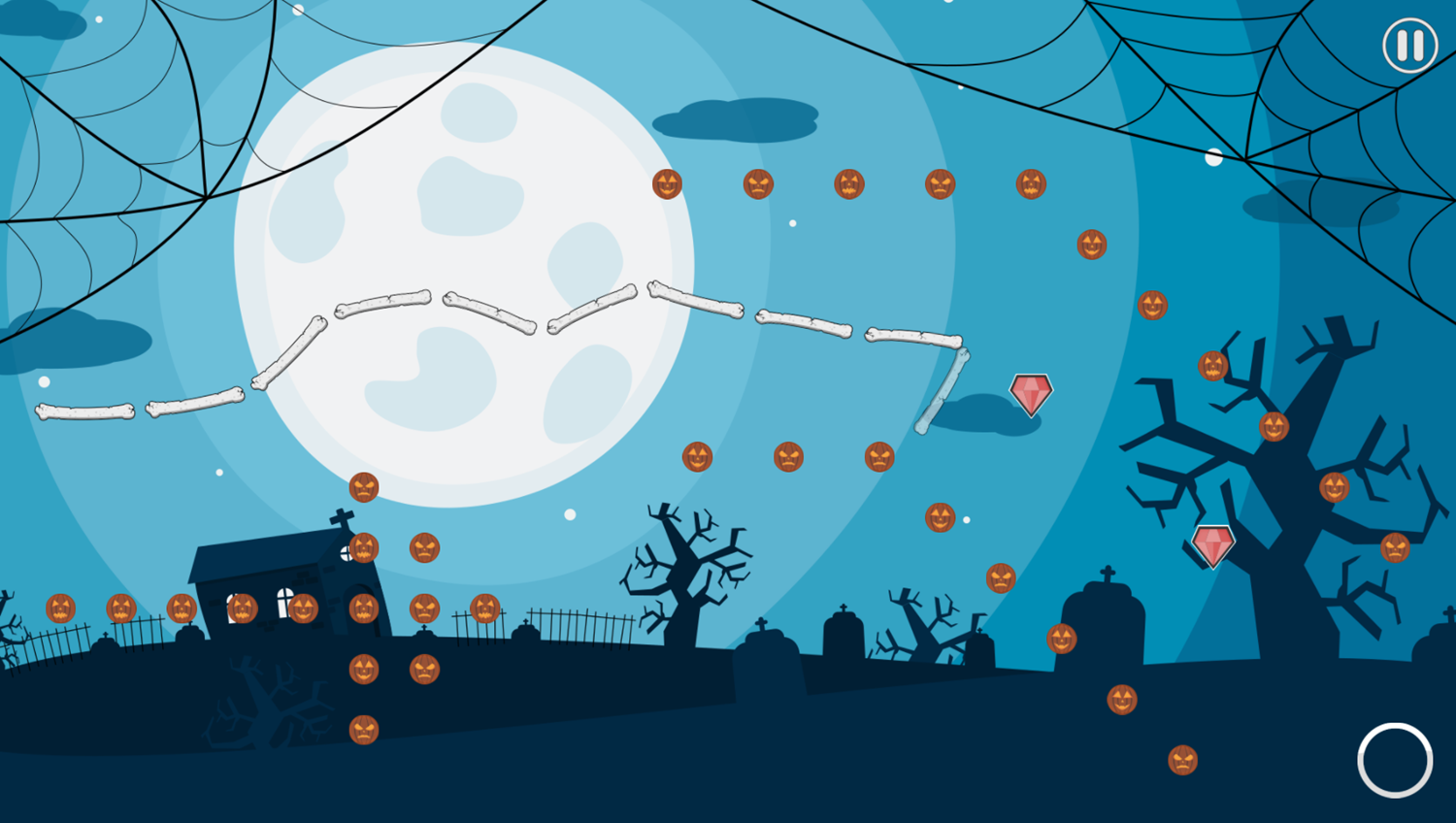 Pumpkins Halloween Game Play Screenshot.