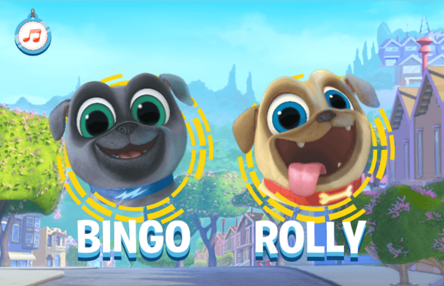 Puppy Dog Pals Game Character Select Screenshot.