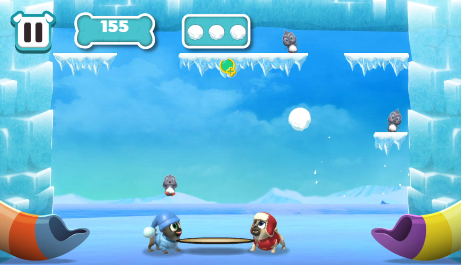 Puppy Dog Pals Pups on a Mission Game Waddling On Thin Ice Play Screenshot.