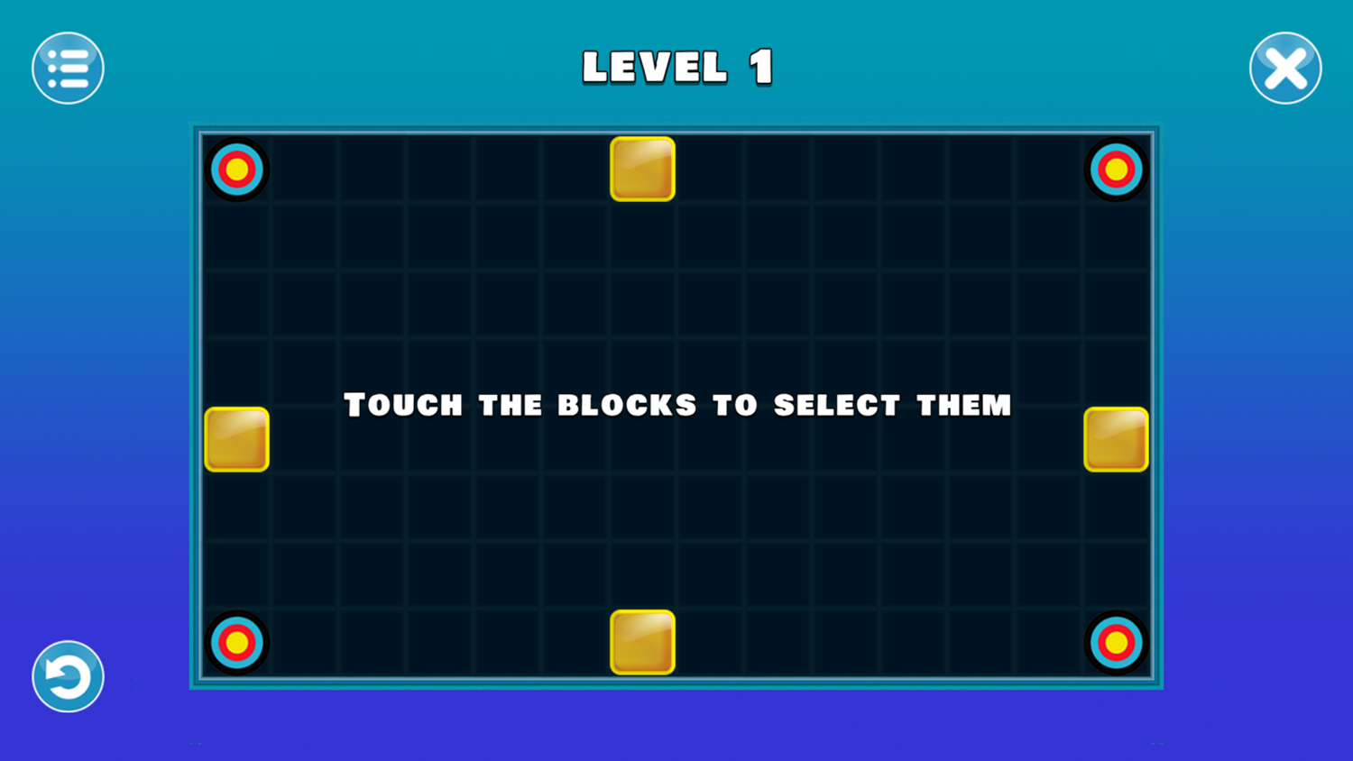 Pushing Blocks Game How To Play Screenshot.