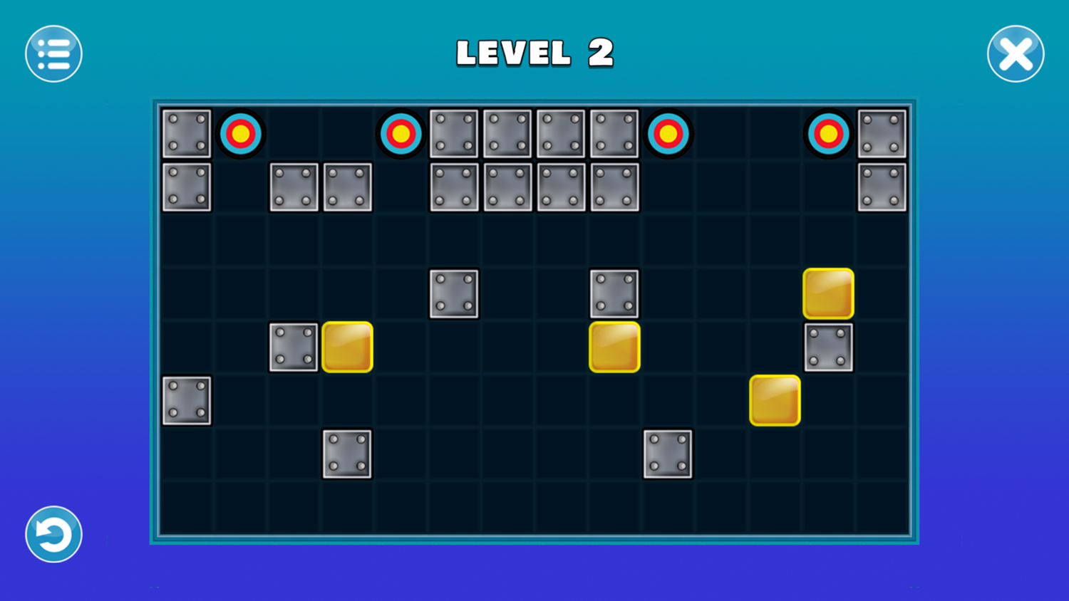 Pushing Blocks Game Next Level Screenshot.