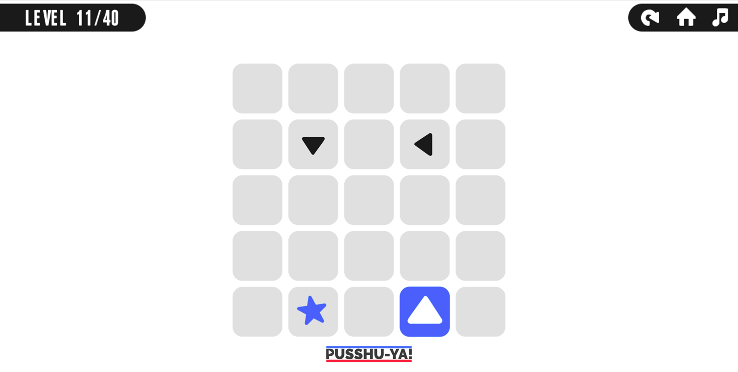 Pusshu Ya Game Arrows Level Screenshot.