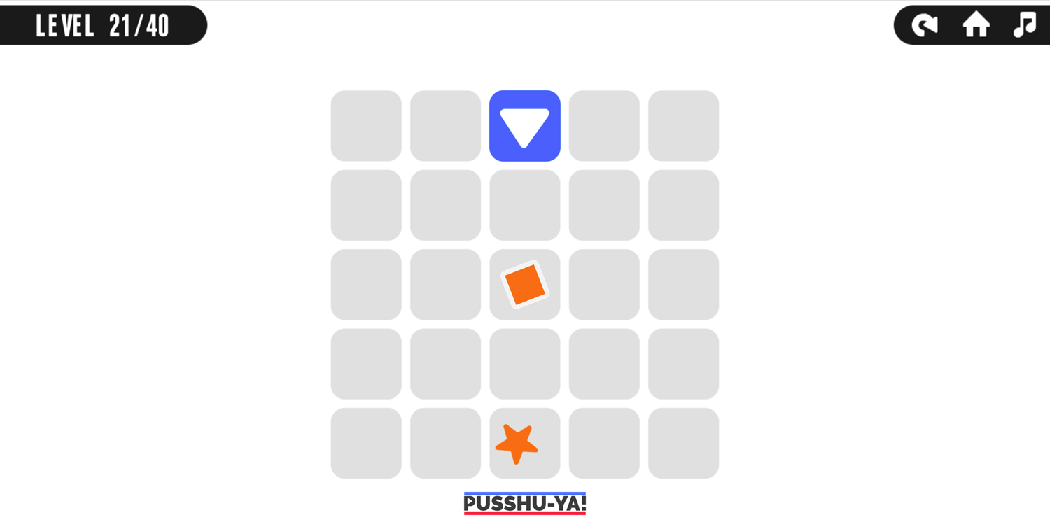 Pusshu Ya Game Color Changing Box Level Screenshot.