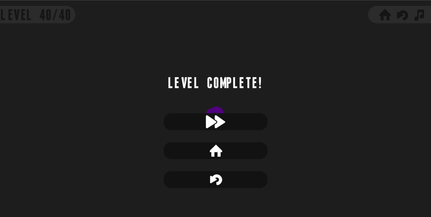 Puzzdot Game Level Complete Screen Screenshot.