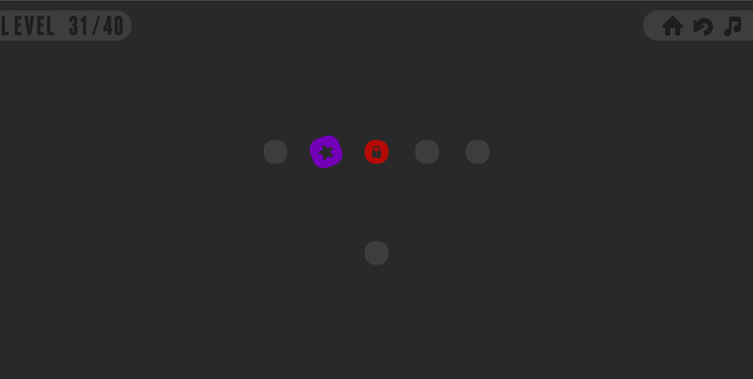 Puzzdot Game Level with a Red Dot Screenshot.