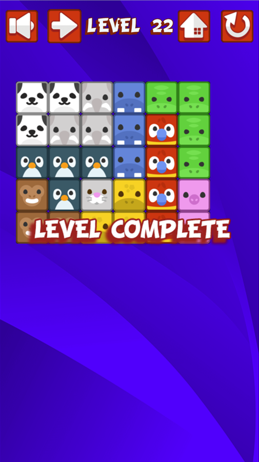 Puzzle Animal Mania Game Level 22 Screenshot.