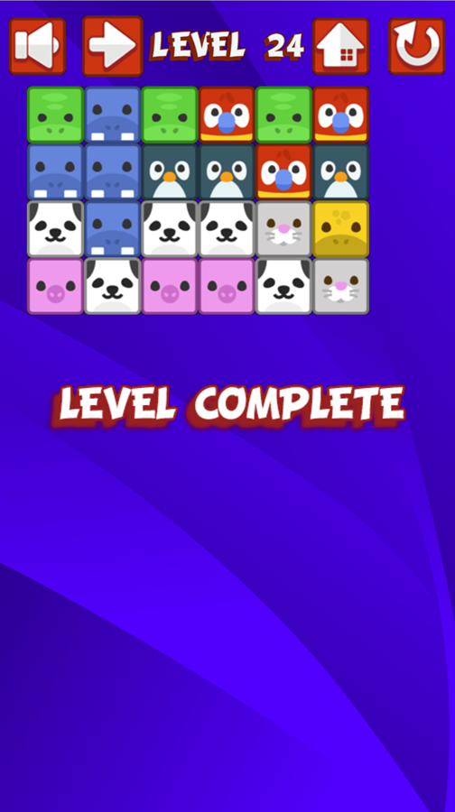 Puzzle Animal Mania Game Level 24 Screenshot.