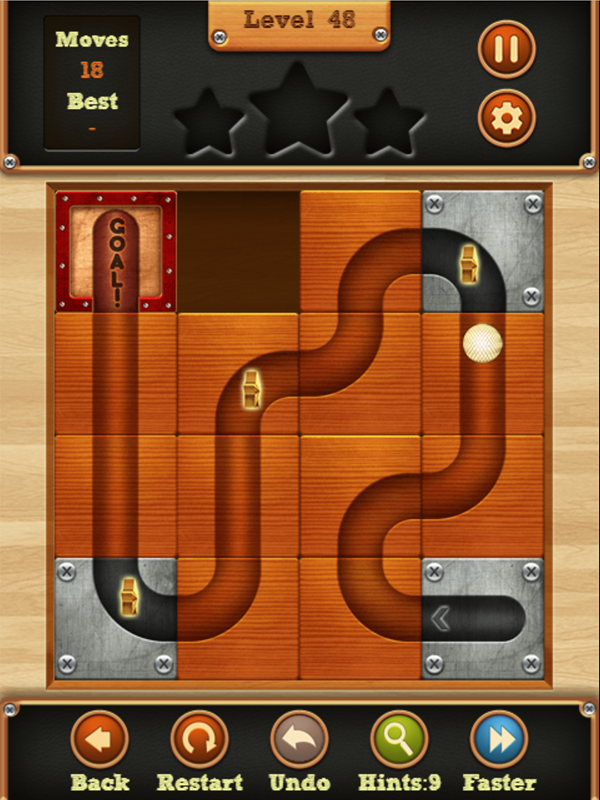 Puzzle Ball Game Final Level Screenshot.