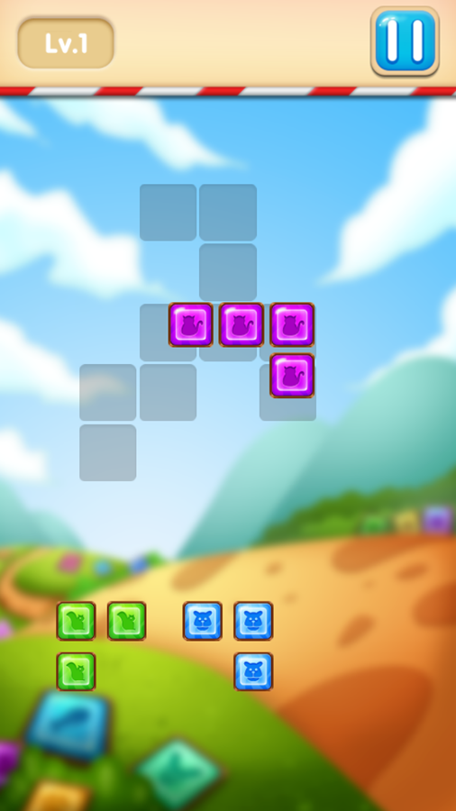 Puzzle Block Game Play Screenshot.