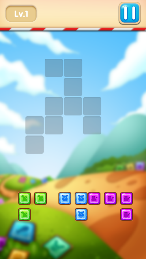 Puzzle Block Game Start Screenshot.