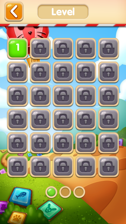 Puzzle Block Game Level Select Screenshot.