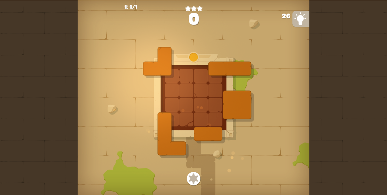 Puzzle Blocks Ancient Egypt Level Screenshot.