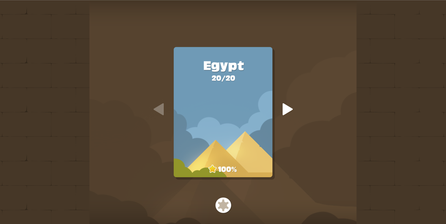 Puzzle Blocks Ancient Egypt Screen Screenshot.