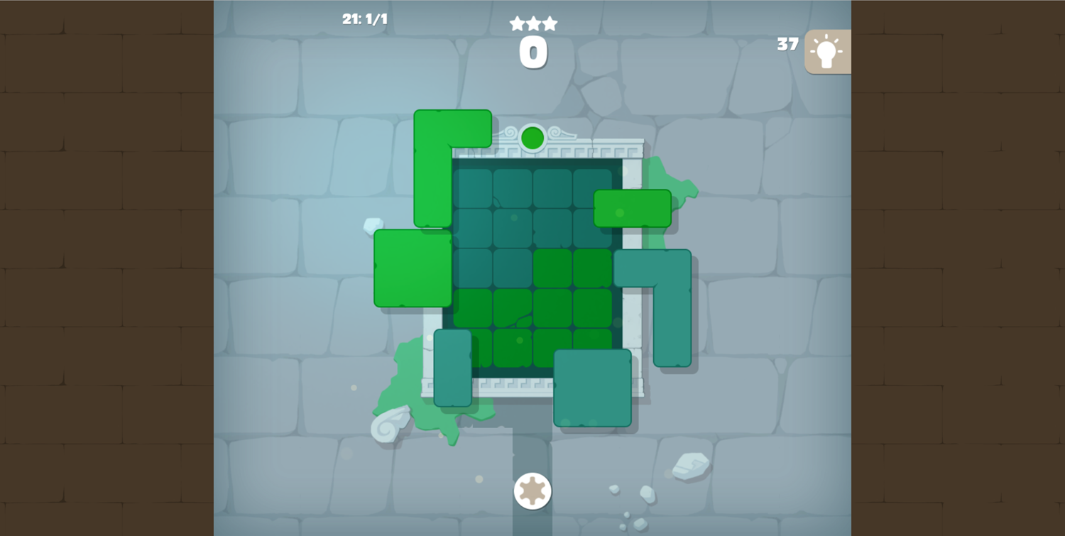 Puzzle Blocks Ancient Greece Level Screenshot.