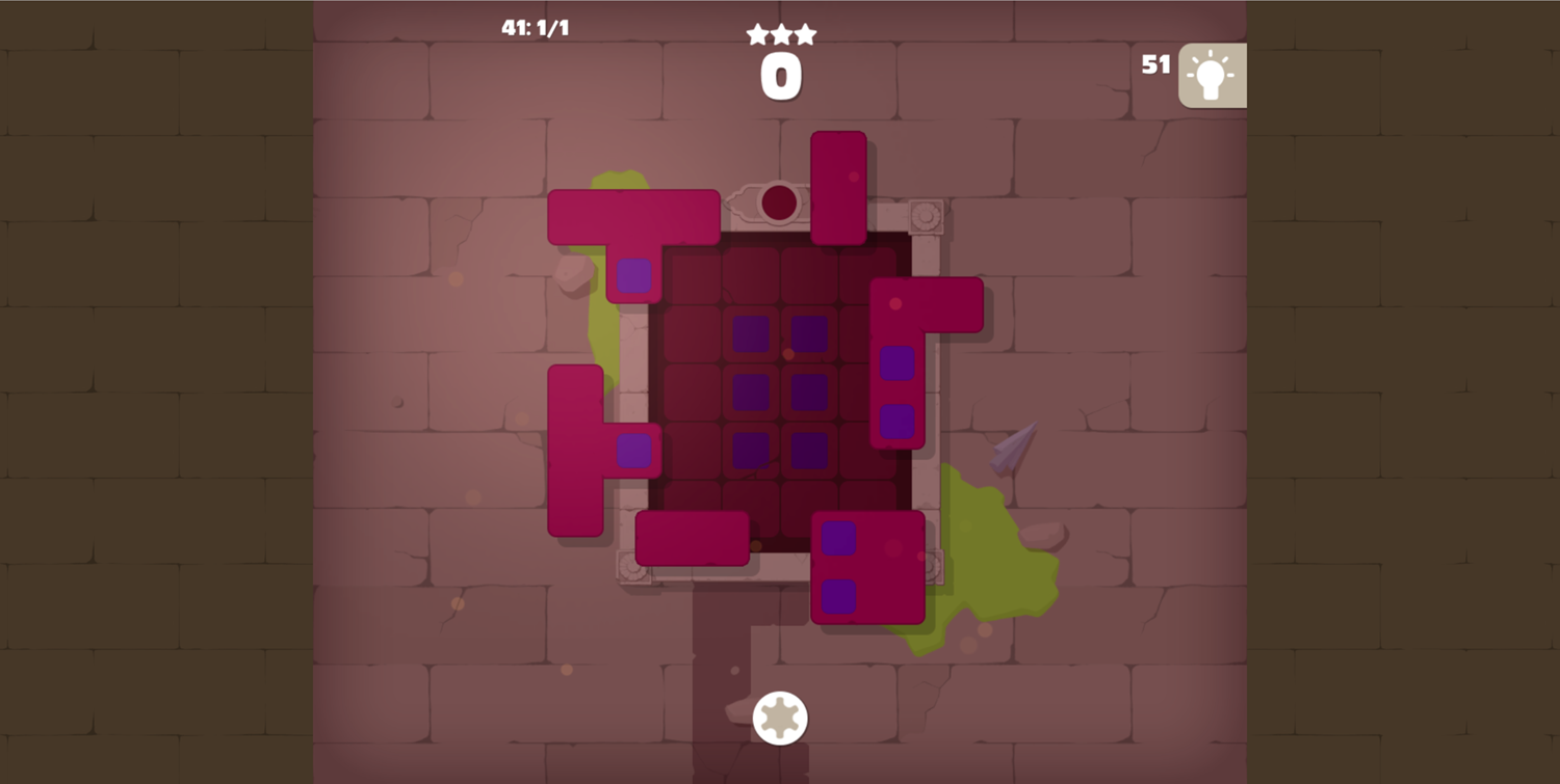 Puzzle Blocks Ancient Persia Level Screenshot.