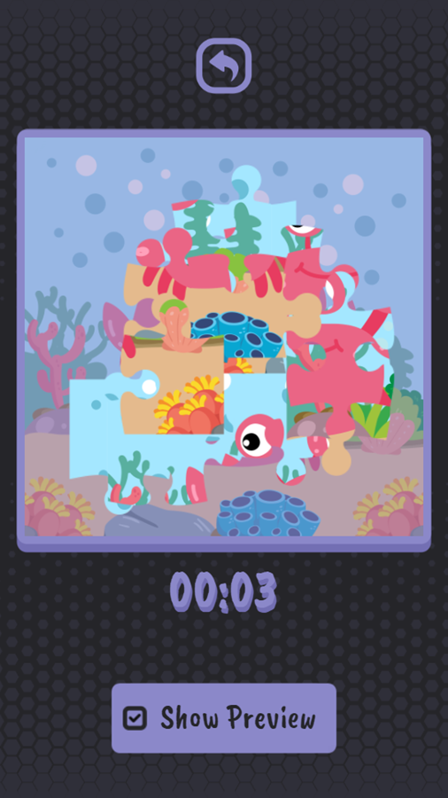 Puzzle Jigsaw Game Level Preview Screenshot.