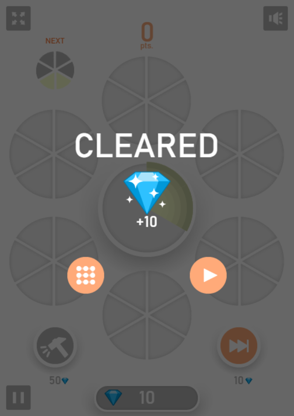 Puzzle Pieces Game Level Cleared Screenshot.