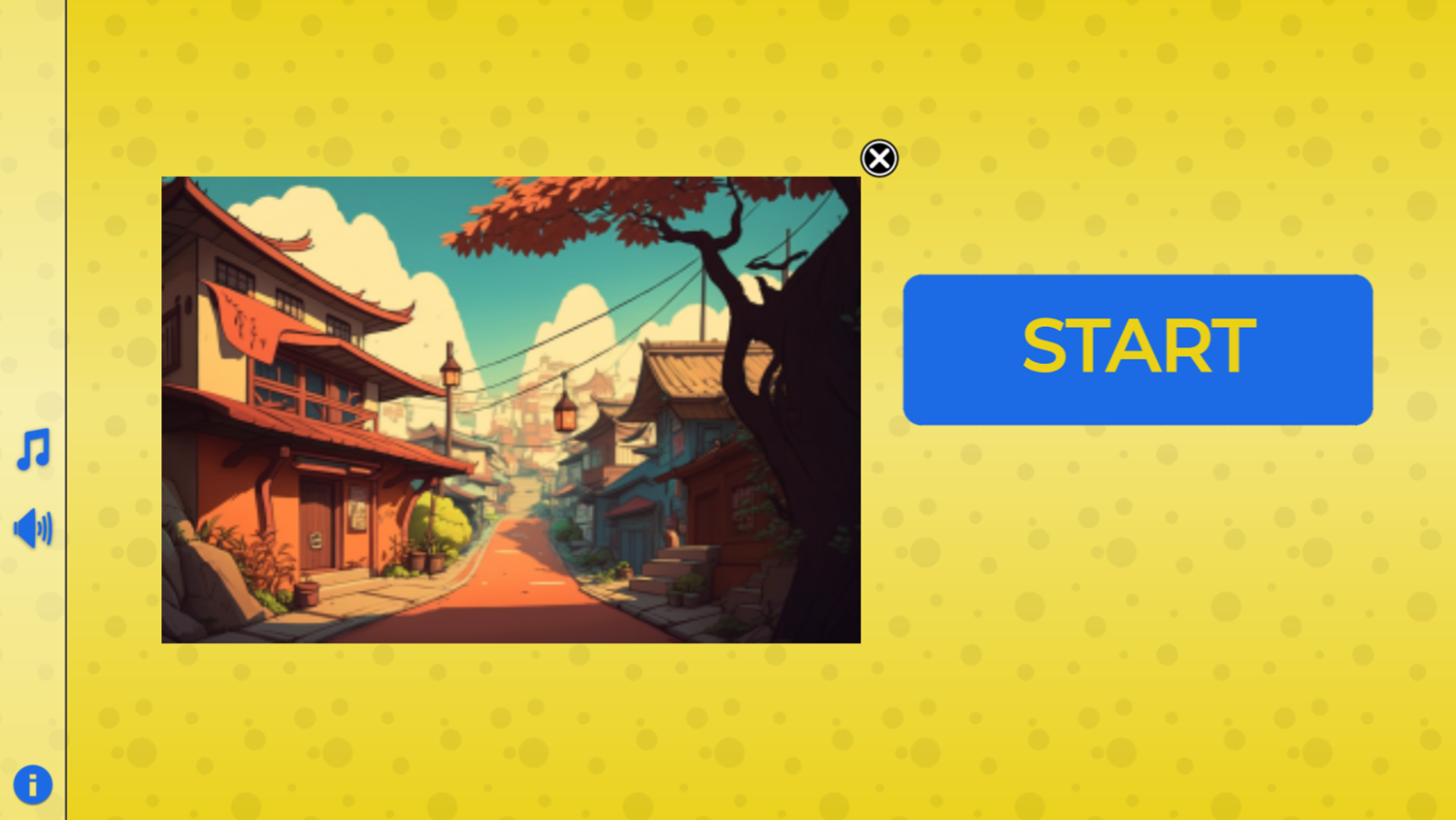 Puzzle Swap Game Start Screen Screenshot.