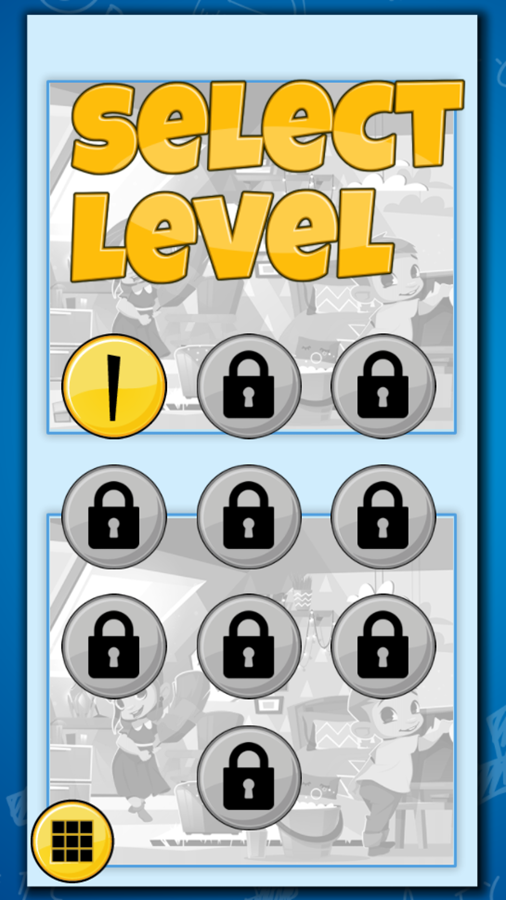 Quebra Cabecas Game Level Select Screenshot.