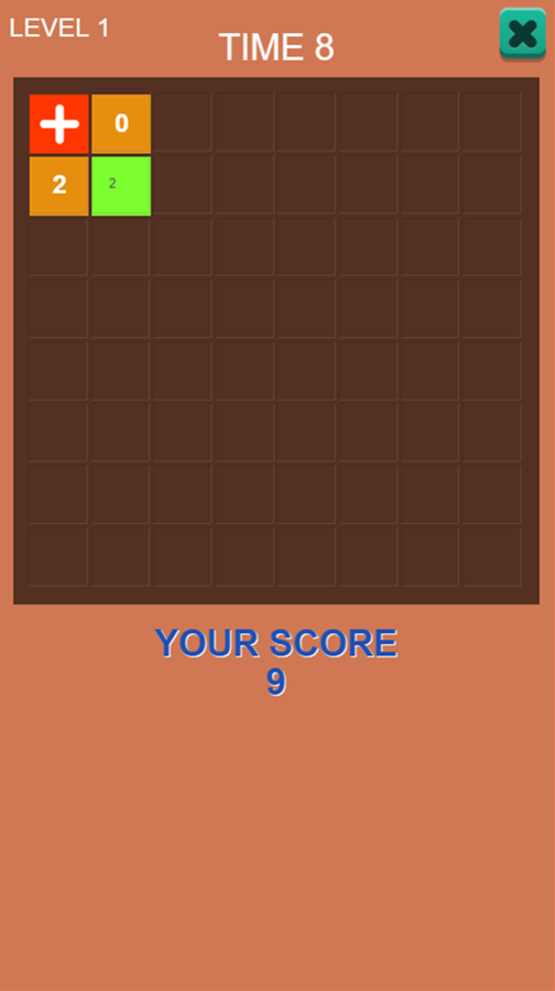 Quick Maths Addition Game Screenshot.