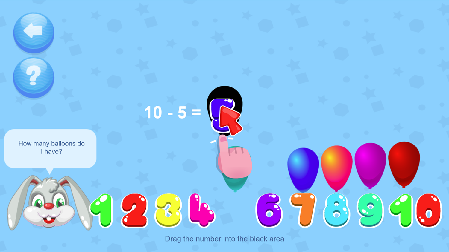 Rabbitta Game Minus Balloons Screen Screenshot.