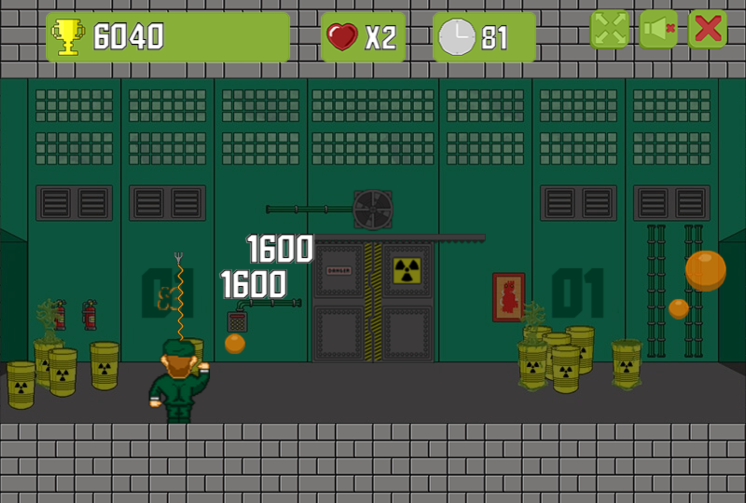 Radioactive Ball Game Play Screenshot.