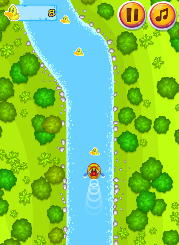 Rafting Adventure Game Play Screenshot.