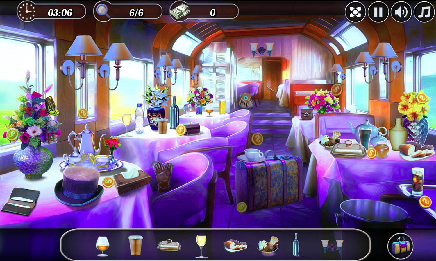 Railway Mysteries Game Hidden Object Search Stage Screenshot.