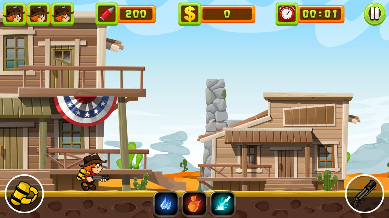 Ranger vs Zombies Game Start Screenshot.