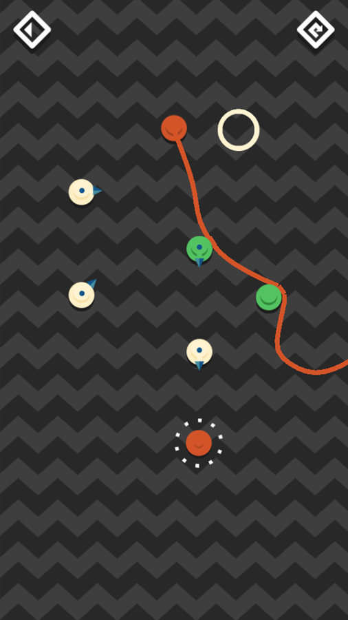 Red Rope Game Level Progress Screenshot.