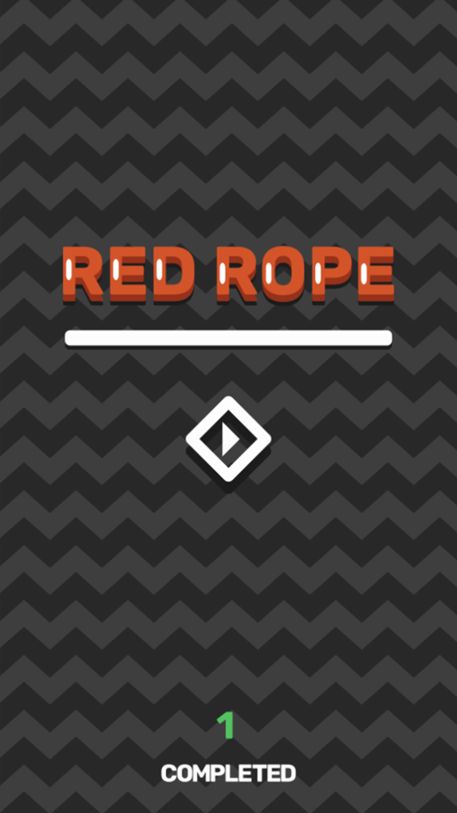Red Rope Game Welcome Screen Screenshot.