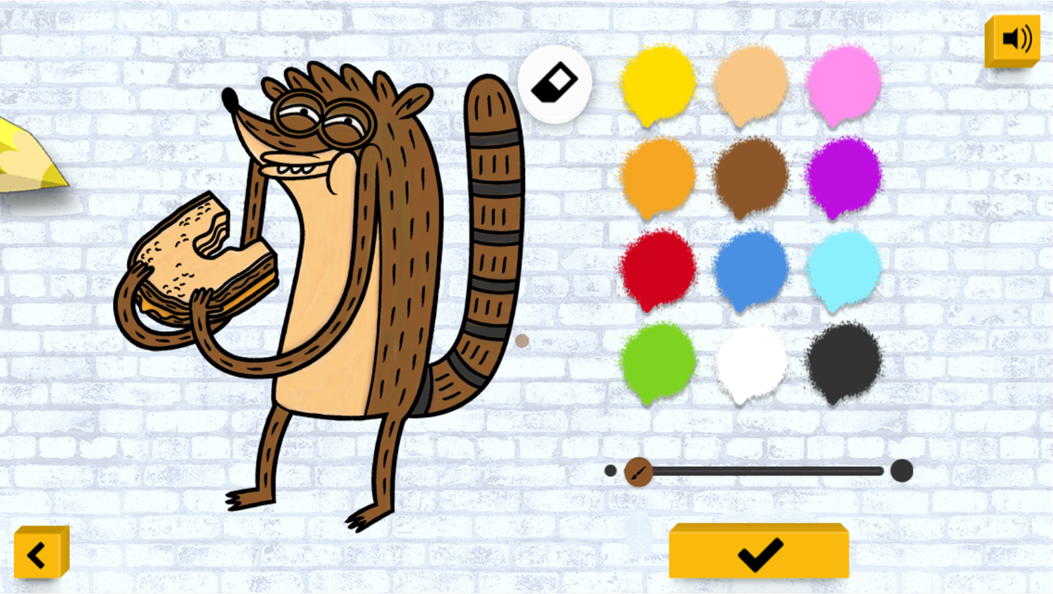 Regular Show Color In Game Colored Artwork Screenshot.