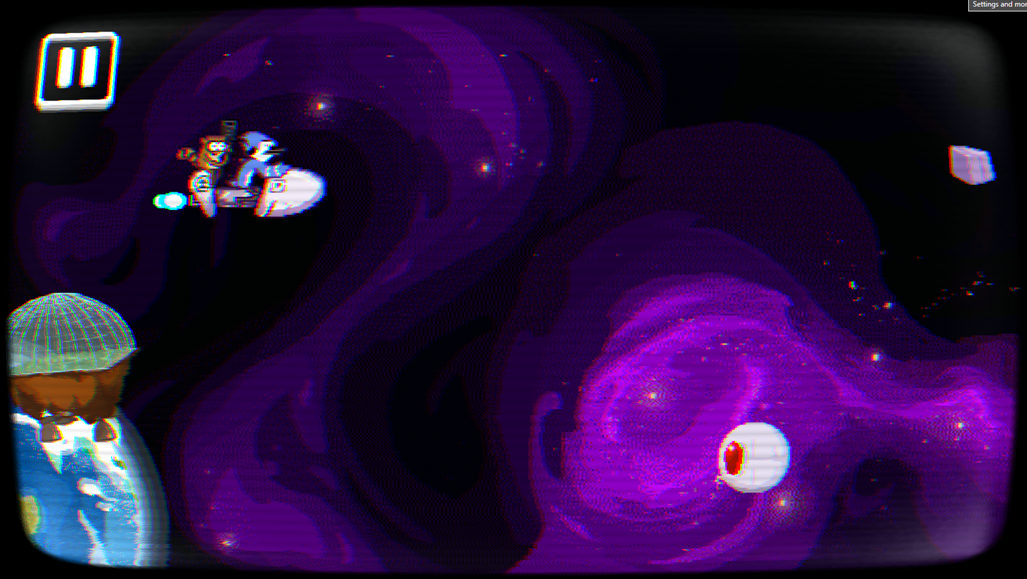 Regular Show Galaxy Escape Rescue Squad Impossible Game Start Screenshot.