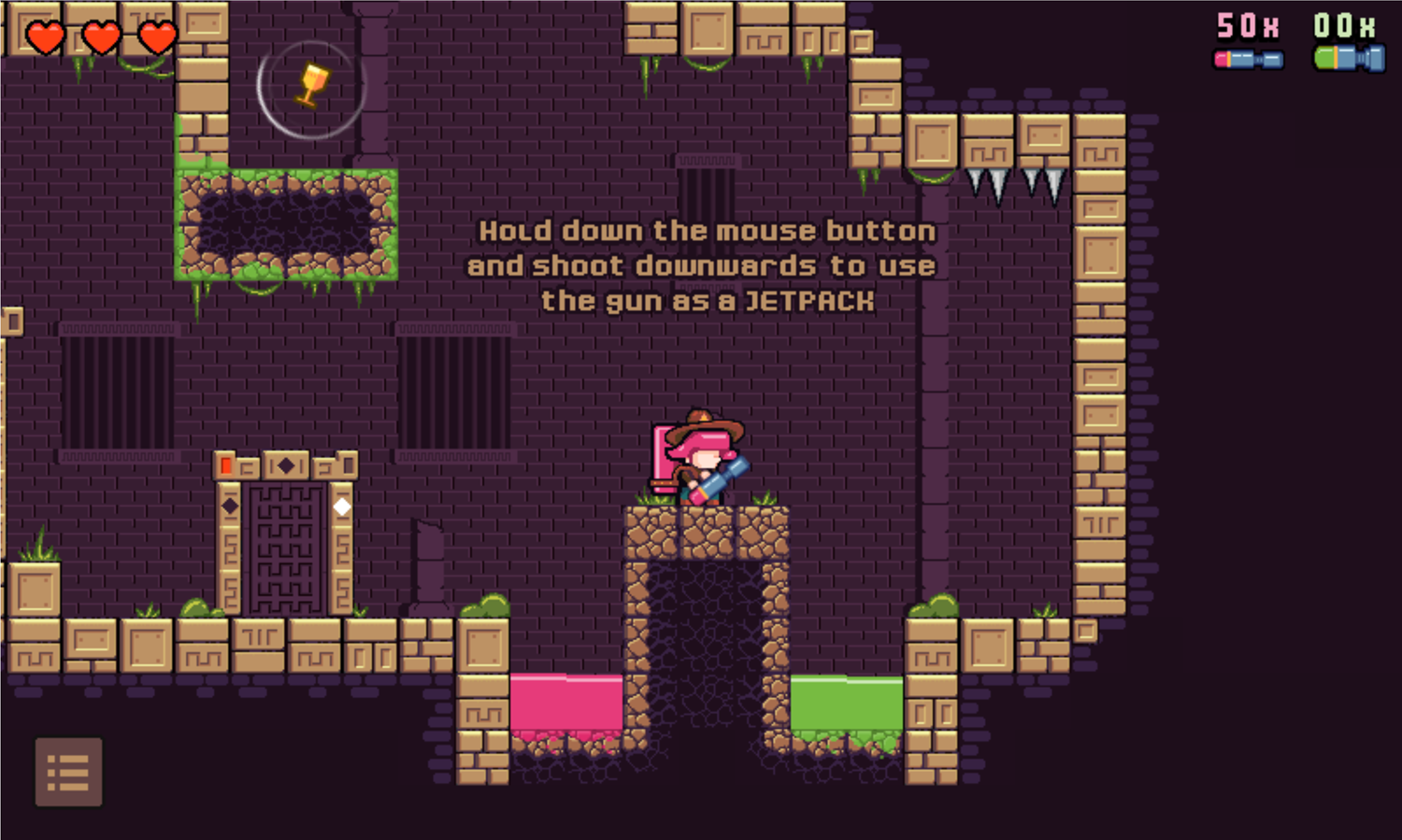 Relic Splatter Game Jetpack Advice Screenshot.