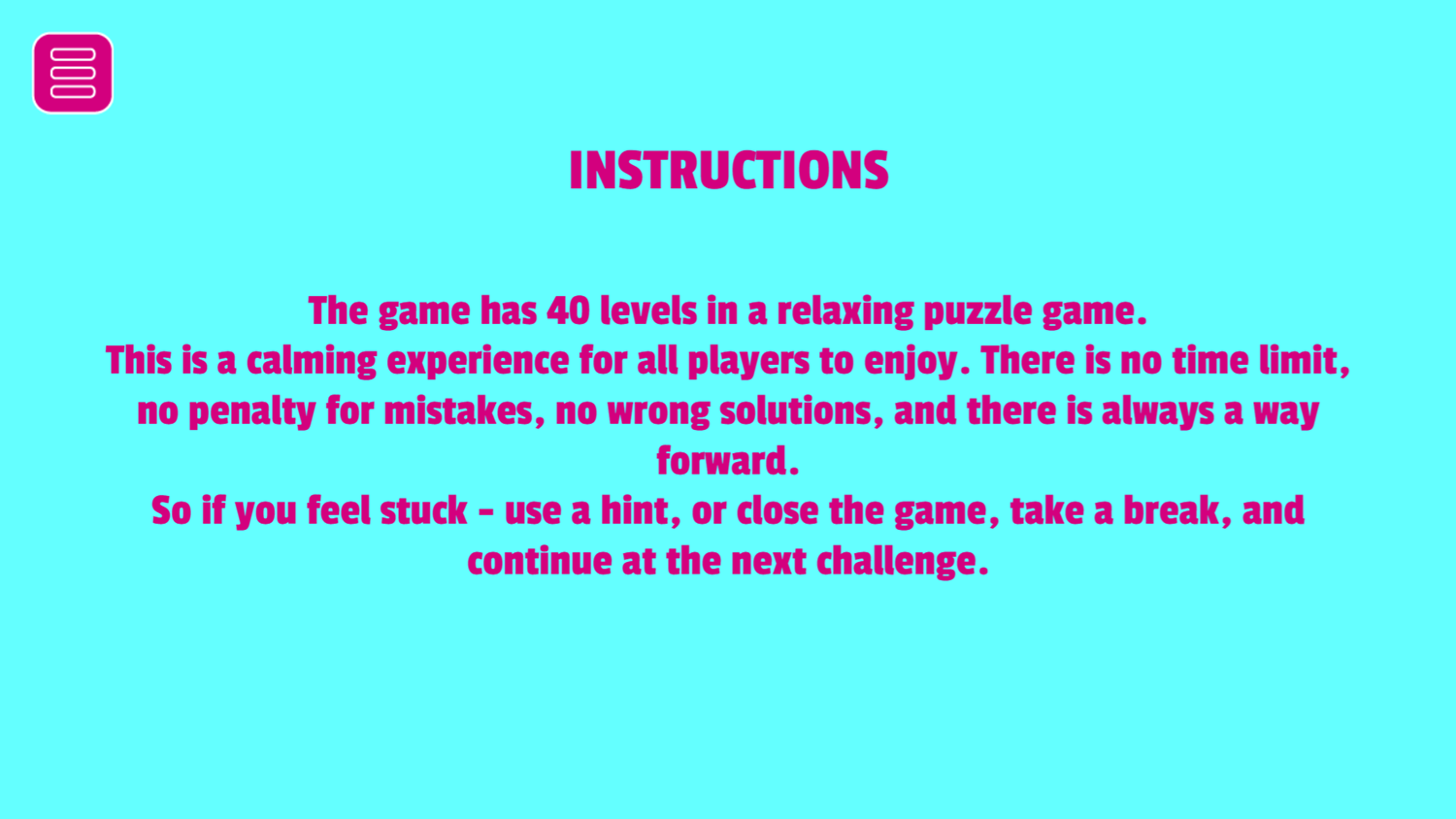 Remove Puzzle Game Instructions Screenshot.