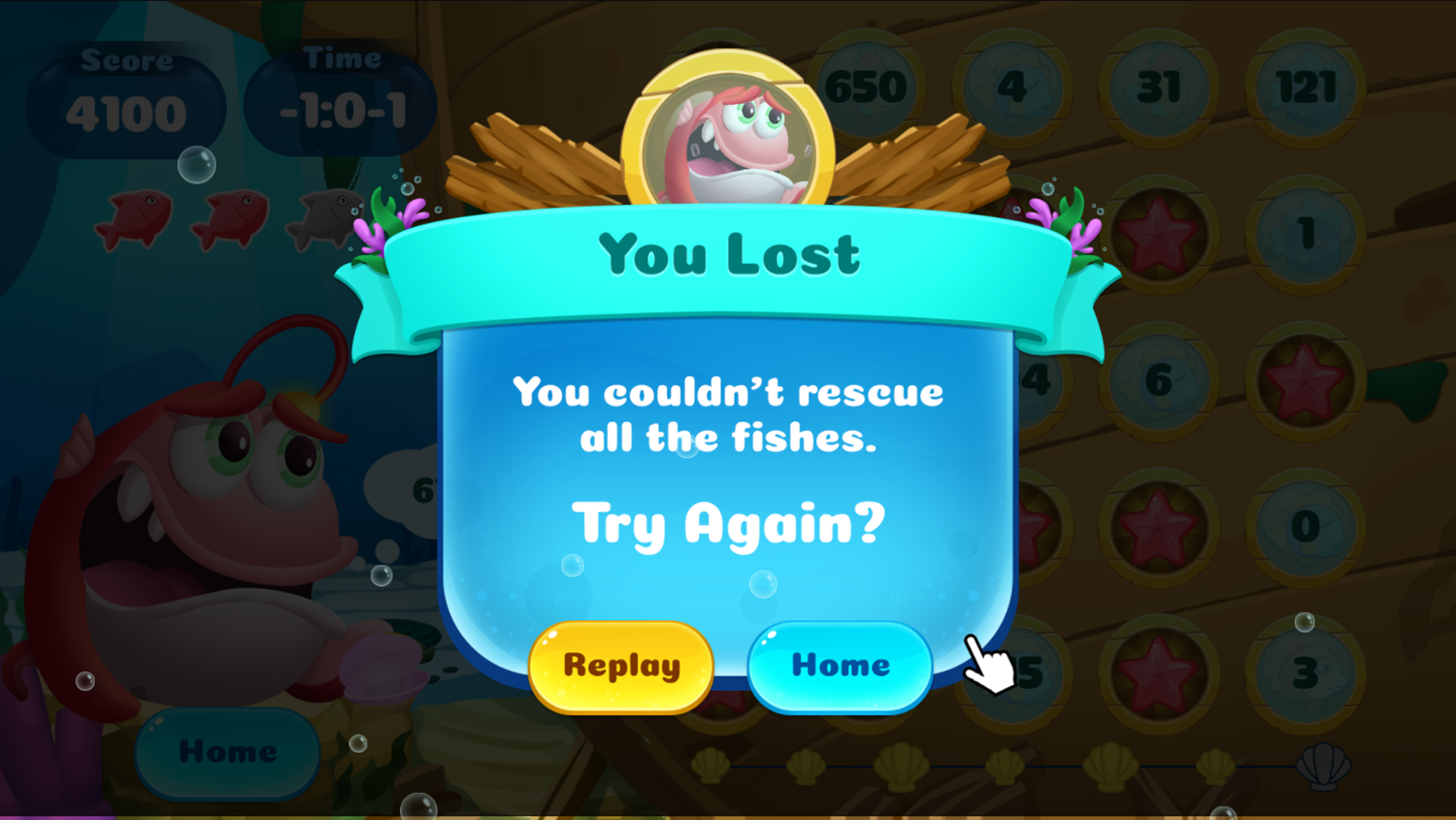 Rescue Me Game You Lost Screenshot.
