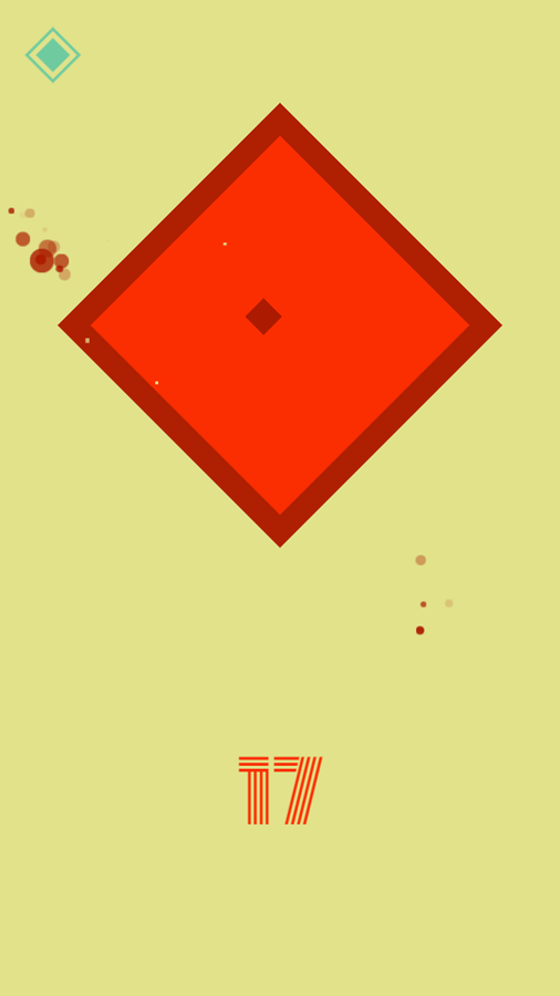 Retro Square Game Over Screenshot.