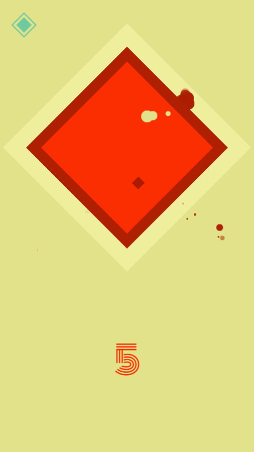 Retro Square Game Play Screenshot.