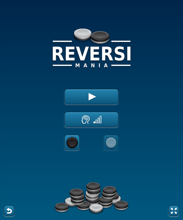 Reversi Mania Game Settings Screenshot.