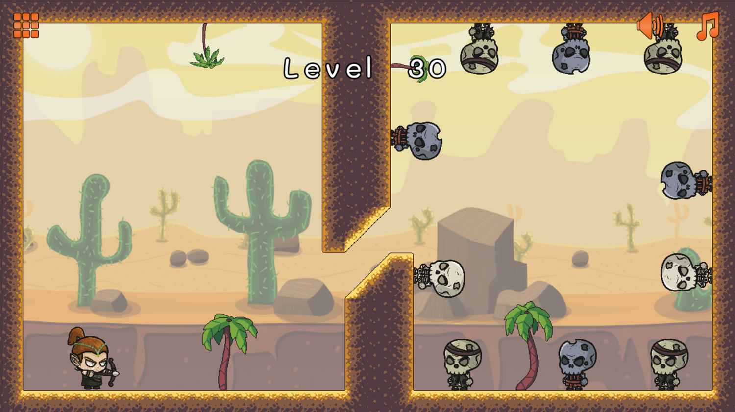 Ricochet Arrow Game Screenshot.