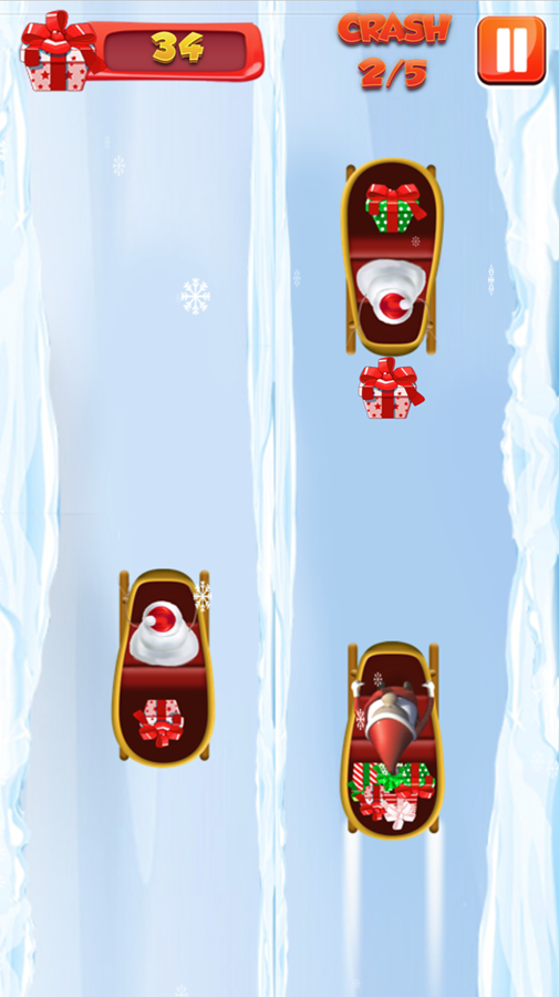 Ride Safely Santa Game Screenshot.