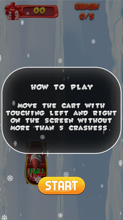 Ride Safely Santa Game How to Play Screen Screenshot.