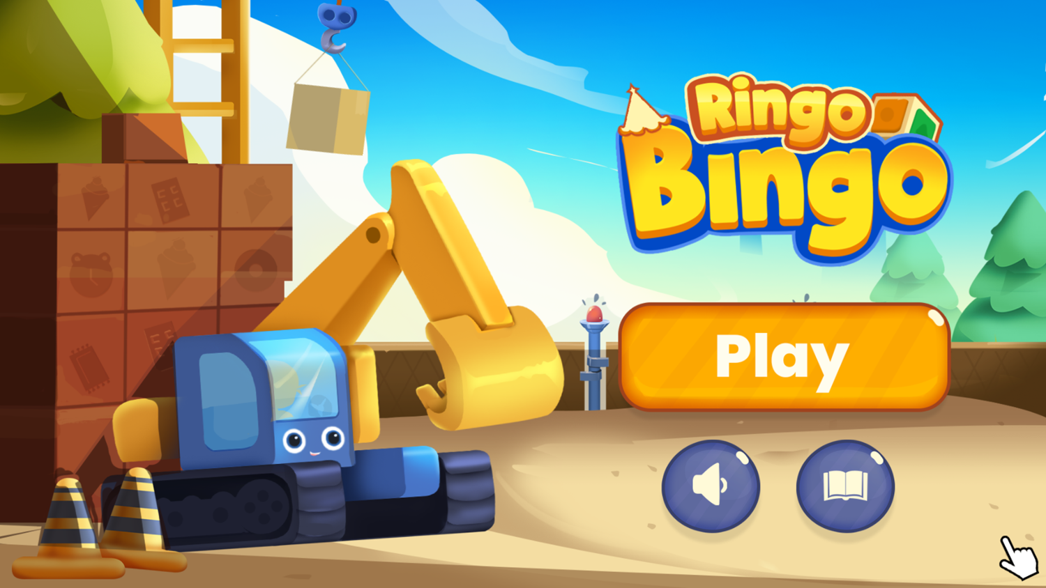 Ringo Bingo Game Welcome Screen Screenshot.