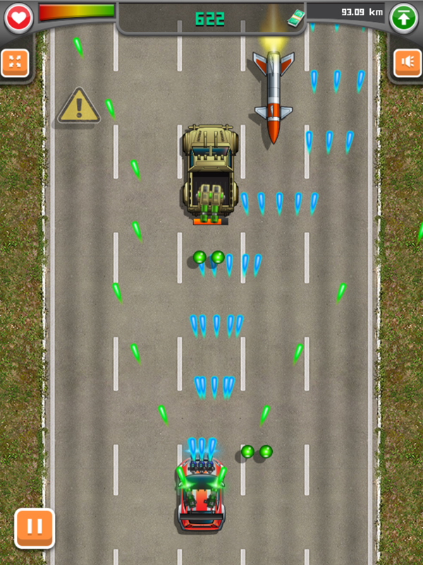 Road Fury Game Boss Battle Screenshot.